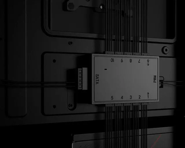 Alt view image 6 of 6 - 10 Ports SATA Powered Fan Hub/Splitter for ID-COOLING FH-10 PWM
