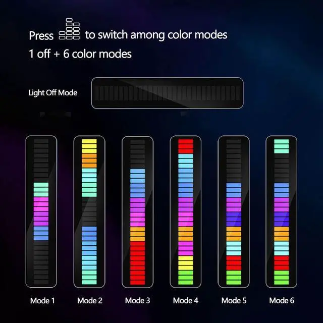 Alt view image 6 of 7 - CORN Home Bluetooth Bar Sound Speaker Wireless Pickup Speaker With Rgb Led Rhythm Light Color Flash Atmosphere Rhythm Light Wireless Bluetooth Portable Speaker Black