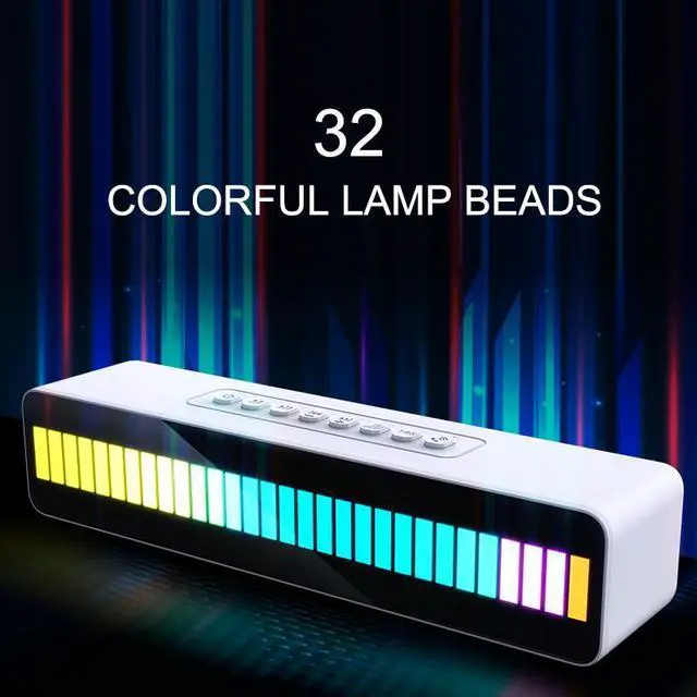 Alt view image 5 of 7 - CORN Home Bluetooth Bar Sound Speaker Wireless Pickup Speaker With Rgb Led Rhythm Light Color Flash Atmosphere Rhythm Light Wireless Bluetooth Portable Speaker Black