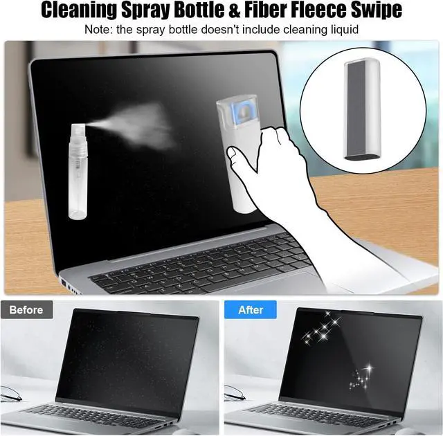 Alt view image 5 of 7 - 7 in 1 Electronic Cleaner Kit, Keyboard Cleaner Kit with Brush, 3 in 1 Cleaning Pen for Airpods Pro, Multifunctional Cleaning Kit for Earphone, Keyboard, Laptop, Phone, PC Monitor(Blue)