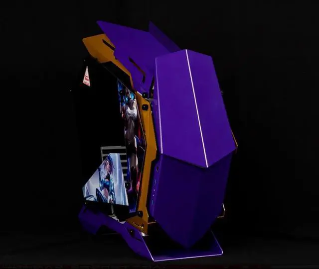 Alt view image 6 of 7 - League of Legends LOL ATX Mid Tower GAMING Computer Case, E-sports Players Mecha Chassis, Support EATX/ATX mainboard, 240/360 Liquid & 170mm Cooling
