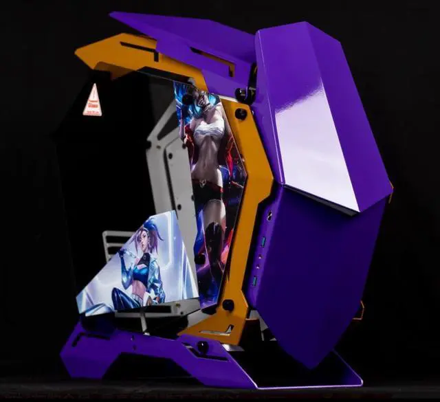 Main image of League of Legends LOL ATX Mid Tower GAMING Computer Case, E-sports Players Mecha Chassis, Support EATX/ATX mainboard, 240/360 Liquid & 170mm Cooling