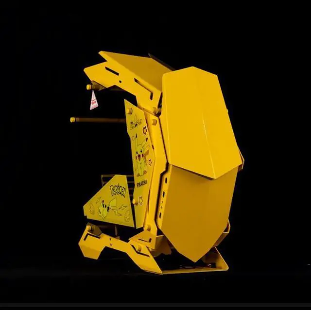 Alt view image 2 of 4 - Pokemon ATX Mid Tower GAMING Computer Case, E-sports Players Mecha Chassis, Support EATX/ATX mainboard, 240/360 Liquid & 170mm Cooling