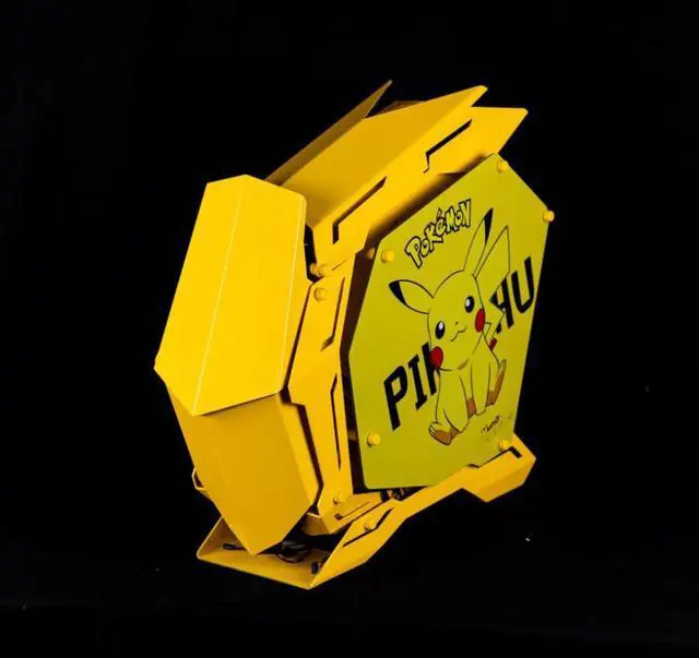 Alt view image 3 of 4 - Pokemon ATX Mid Tower GAMING Computer Case, E-sports Players Mecha Chassis, Support EATX/ATX mainboard, 240/360 Liquid & 170mm Cooling