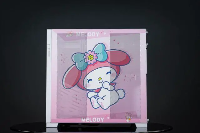 Alt view image 5 of 7 - Kulomi Cartoon Theme(Pink) O11Dynamic EVO O11DEX Aluminum / Steel / Tempered Glass ATX Mid Tower Computer Case