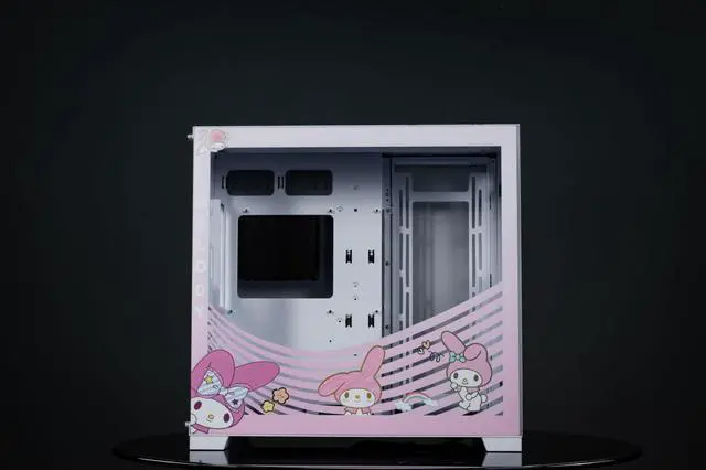 Alt view image 4 of 7 - Kulomi Cartoon Theme(Pink) O11Dynamic EVO O11DEX Aluminum / Steel / Tempered Glass ATX Mid Tower Computer Case