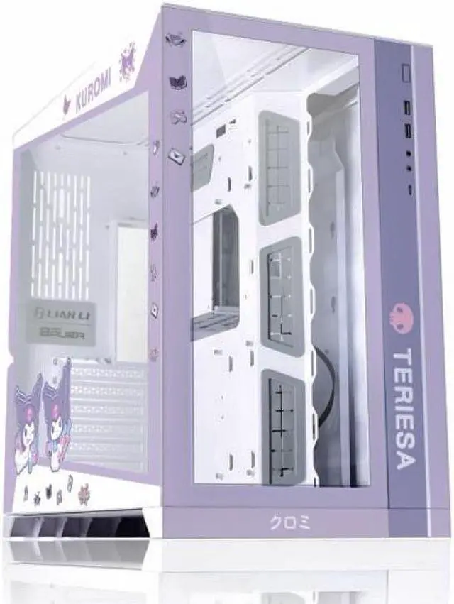 Alt view image 2 of 3 - Kulomi Cartoon Theme PC-O11 Dynamic Tempered Glass on the Front and Left Side, Chassis Body SECC ATX Mid Tower Gaming Computer Case