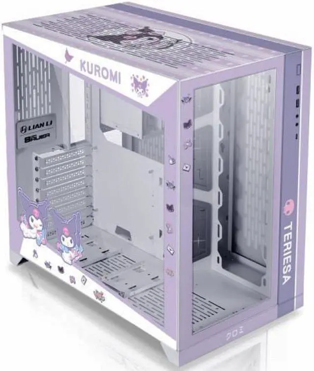 Main image of Kulomi Cartoon Theme PC-O11 Dynamic Tempered Glass on the Front and Left Side, Chassis Body SECC ATX Mid Tower Gaming Computer Case