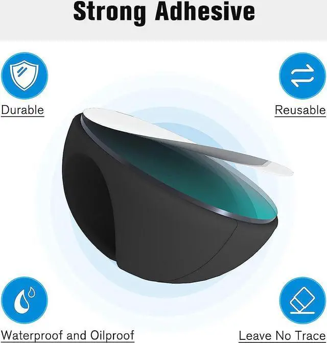 Alt view image 3 of 7 - 12 Pack Cable Clips, Cord Organizer Holder Adhesive Cord Management Charger Wire Holder Clips for Desk, Home, Office, Car, Cubicle, Nightstand - Black