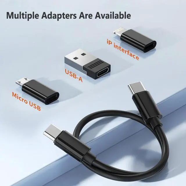 Alt view image 2 of 7 - USB Adapter Multi Charging Cable Case, Micro USB Cable Gadgets Box with Phone Kickstand, USB C to Micro USB, Type C to Lightning & SIM Card Pin for Traveling Phone Pad Charging PC Data Transfer