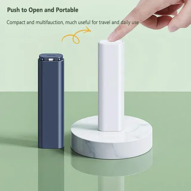 Alt view image 3 of 7 - Multifunctional Compact Cable Card, Portable Storage Box with Micro USB A Type C Light USB Adapter Kit, PD 60W Charging and Data Transfer 1FT Cable Kit, Sim Card Tray Eject Tool and Slots - White