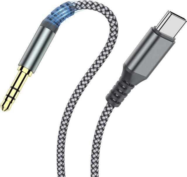 USB C to 3.5mm Audio Aux Jack Cable, 3.3FT USB Type C to Male