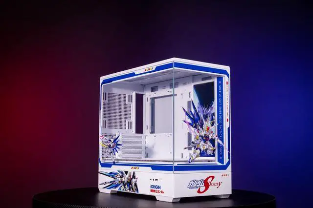 Main image of Gundam Theme Arashi SPCC / Aluminum M-ATX/ITX Computer Case, Gundam Theme Custom Model With Lighting Effects