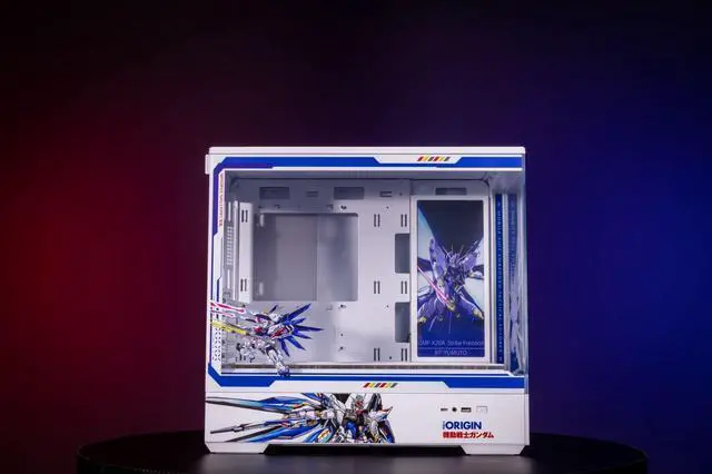 Alt view image 2 of 7 - Gundam Theme Arashi SPCC / Aluminum M-ATX/ITX Computer Case, Gundam Theme Custom Model With Lighting Effects