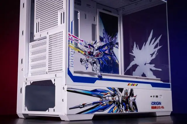 Alt view image 7 of 7 - Gundam Theme Arashi SPCC / Aluminum M-ATX/ITX Computer Case, Gundam Theme Custom Model With Lighting Effects
