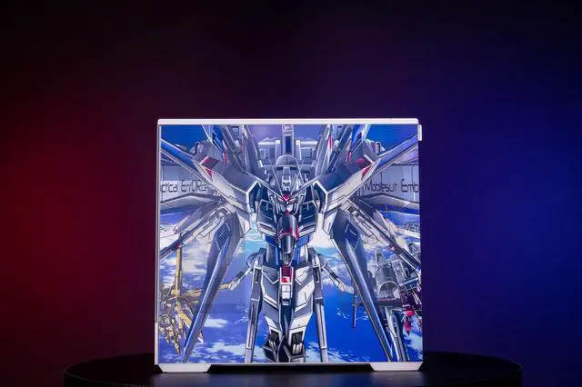 Alt view image 5 of 7 - Gundam Theme Arashi SPCC / Aluminum M-ATX/ITX Computer Case, Gundam Theme Custom Model With Lighting Effects