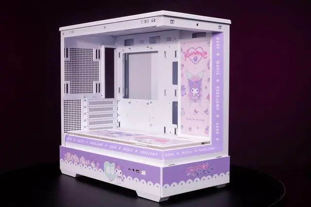 Alt view image 5 of 7 - Kulomi Theme Arashi SPCC / Aluminum M-ATX/ITX Computer Case, Kulomi Theme Custom Model With Lighting Effects(Pink)