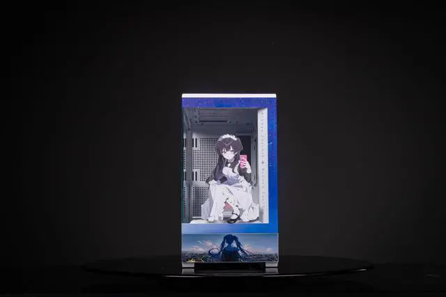 Alt view image 4 of 7 - Manga Bronia Theme Arashi SPCC / Aluminum M-ATX/ITX Computer Case, Manga Bronia Theme Custom Model With Lighting Effects