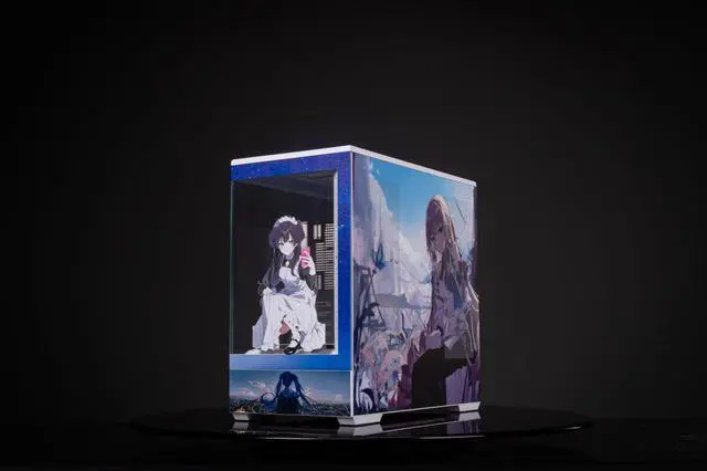 Alt view image 2 of 7 - Manga Bronia Theme Arashi SPCC / Aluminum M-ATX/ITX Computer Case, Manga Bronia Theme Custom Model With Lighting Effects