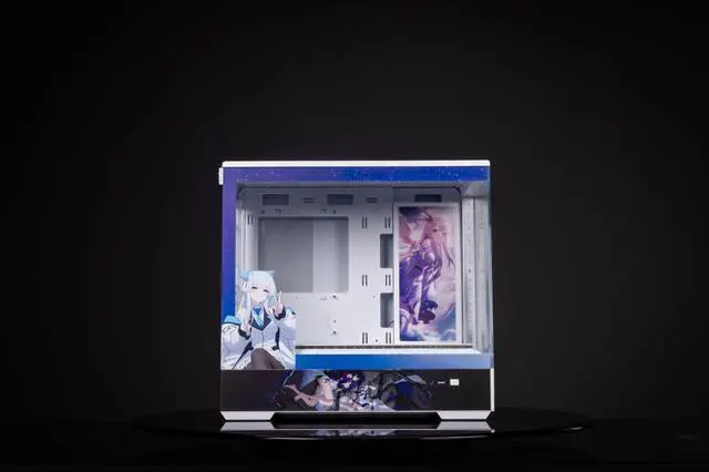 Alt view image 3 of 7 - Manga Bronia Theme Arashi SPCC / Aluminum M-ATX/ITX Computer Case, Manga Bronia Theme Custom Model With Lighting Effects