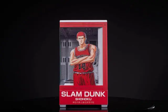 Alt view image 4 of 7 - Slam Dunk Theme Arashi SPCC / Aluminum M-ATX/ITX Computer Case, Slam Dunk Custom Model With Lighting Effects(Red)