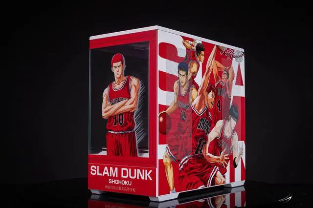 Alt view image 2 of 7 - Slam Dunk Theme Arashi SPCC / Aluminum M-ATX/ITX Computer Case, Slam Dunk Custom Model With Lighting Effects(Red)