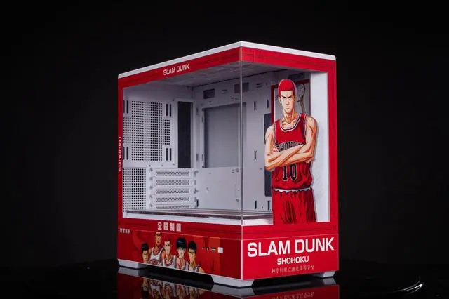 Main image of Slam Dunk Theme Arashi SPCC / Aluminum M-ATX/ITX Computer Case, Slam Dunk Custom Model With Lighting Effects(Red)