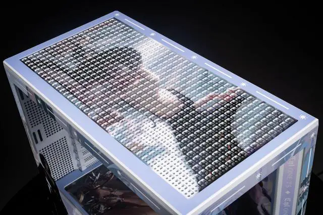 Alt view image 5 of 7 - Ghost Knife Manga Theme Arashi SPCC / Aluminum M-ATX/ITX Computer Case, Ghost Knife Custom Model With Lighting Effects