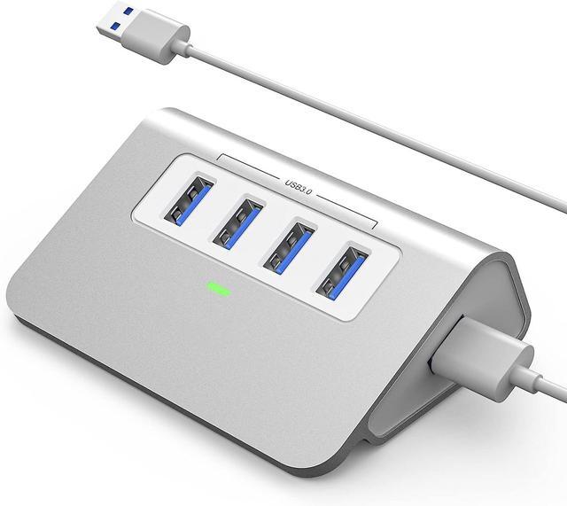 thumbnail image 2 of Elebase 4-Port USB 3.0 Hub With 2FT Cable & OTG Adapters | USB Splitter For Laptop, PC, PS5, MacBook 2 of 6