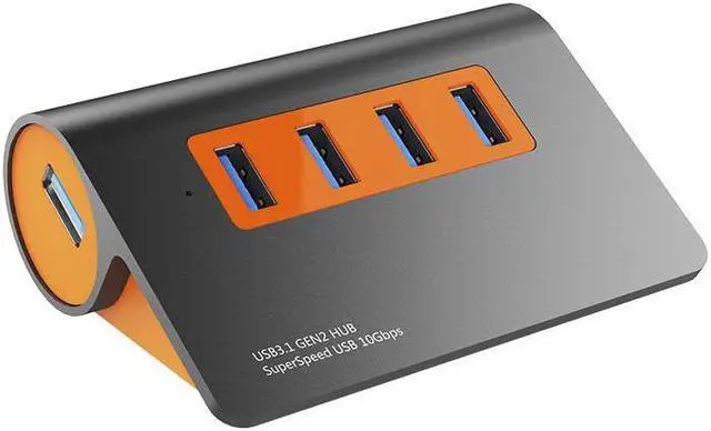 Alt view image 7 of 7 - USB 3.0  Hub, 4 Port USB 3.1 Gen2 Data Hub 10 Gbps Multi USB Port Expander Dongle USB Extension Multiport Adapter with 3.3ft Cable USB Splitter for Laptop, PC, Webcam, Printer, Camera, Keyborad, Mouse