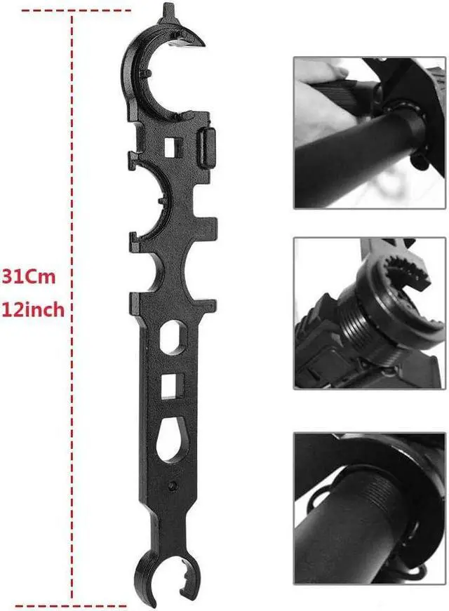 Alt view image 2 of 7 - Multi Function Stainless Tool Enhanced Hardness - function Adjustable Wrench Steel Repair Torque Wrench