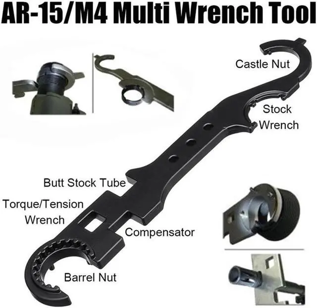 Alt view image 3 of 7 - Multi Function Stainless Tool Enhanced Hardness - function Adjustable Wrench Steel Repair Torque Wrench