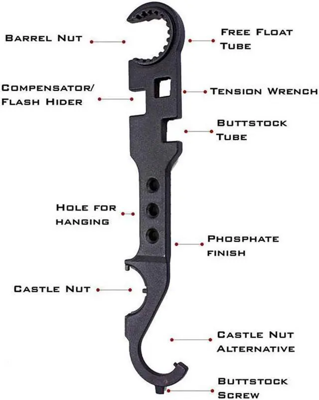 Alt view image 5 of 7 - Multi Function Stainless Tool Enhanced Hardness - function Adjustable Wrench Steel Repair Torque Wrench