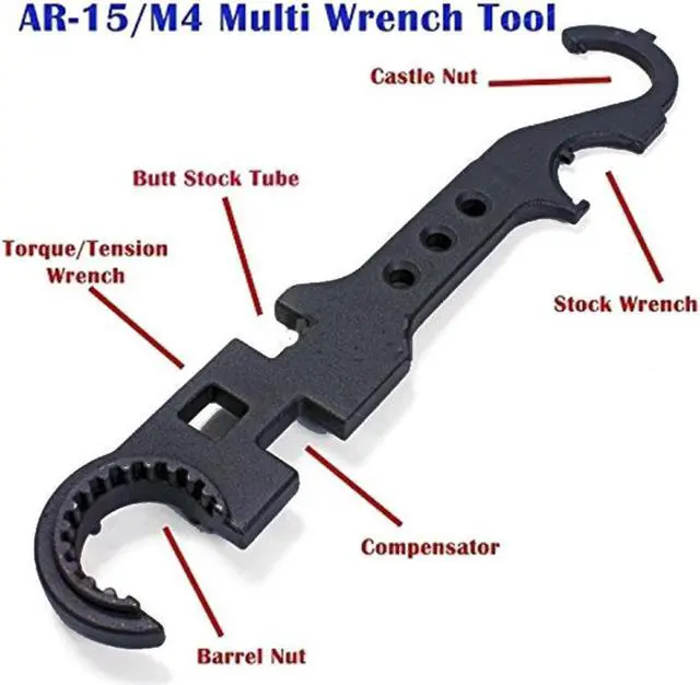 Alt view image 4 of 7 - Multi Function Stainless Tool Enhanced Hardness - function Adjustable Wrench Steel Repair Torque Wrench