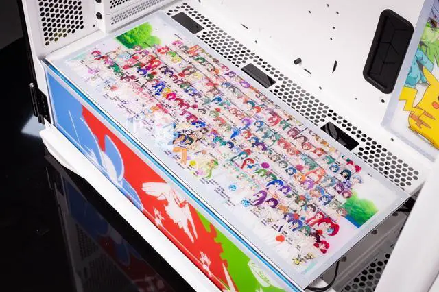 Alt view image 6 of 7 - Pokemon Theme YOGO K1 Ultra-High Compatibility 9 Fan Positions Computer Case (Support E-ATX/ATX/M-ATX/ITX Motherboard / Dual 360 Water Cooling / Tempered Glass Full Side)