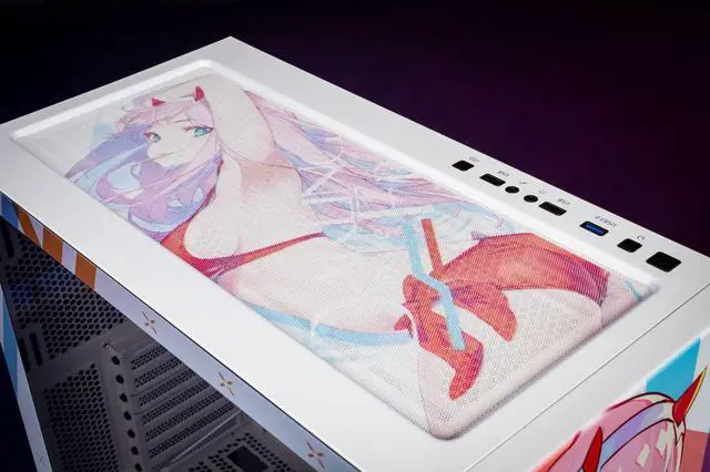 Alt view image 7 of 7 - Comics Theme YOGO K1 Ultra-High Compatibility 9 Fan Positions Computer Case (Support E-ATX/ATX/M-ATX/ITX Motherboard / Dual 360 Water Cooling / Tempered Glass Full Side)