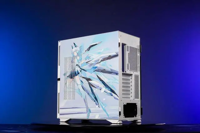 Alt view image 4 of 7 - Blowing Snow Theme YOGO K1 Ultra-High Compatibility 9 Fan Positions Computer Case (Support E-ATX/ATX/M-ATX/ITX Motherboard / Dual 360 Water Cooling / Tempered Glass Full Side)