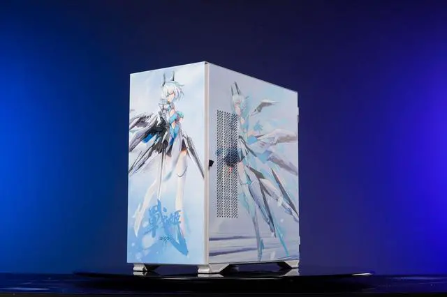 Alt view image 2 of 7 - Blowing Snow Theme YOGO K1 Ultra-High Compatibility 9 Fan Positions Computer Case (Support E-ATX/ATX/M-ATX/ITX Motherboard / Dual 360 Water Cooling / Tempered Glass Full Side)