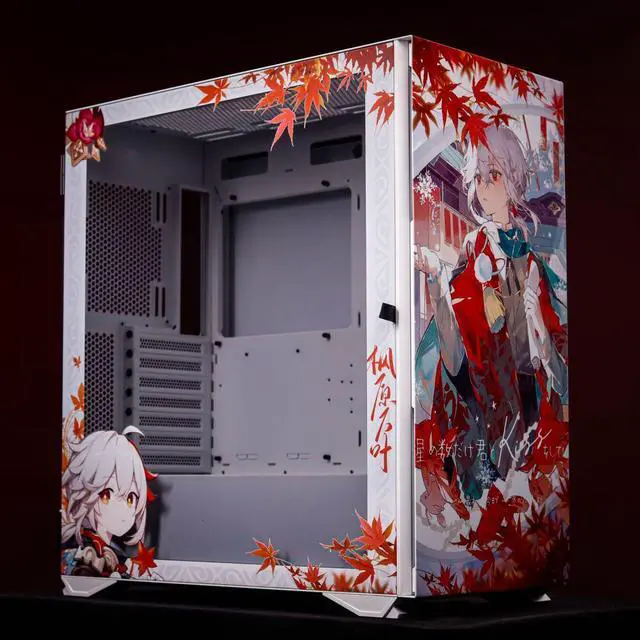 Alt view image 4 of 6 - Genshin Theme YOGO K1 Ultra-High Compatibility 9 Fan Positions Computer Case (Support E-ATX/ATX/M-ATX/ITX Motherboard / Dual 360 Water Cooling / Tempered Glass Full Side)