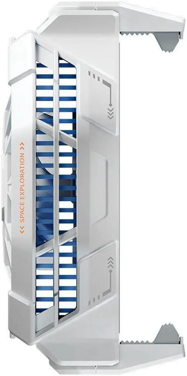 Alt view image 3 of 7 - Black Shark Cell Phone Cooler Fun Cooler 2Pro(White), Cellphone Radiator with LED Temperature Display/Sleep Timer/Fan Speed Settings for 2.63-3.46 inches iOS/Android Semiconductor Heatsink Cooling