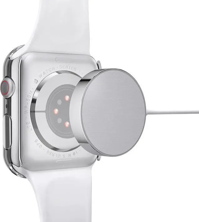 Alt view image 6 of 7 - 2 Pack Hard PC Case with Tempered Glass Screen Protector Compatible with Apple Watch Series 8 Series 7 45mm, Ultra-Thin Scratch Resistant Overall Protective Cover, Silver+Transparent