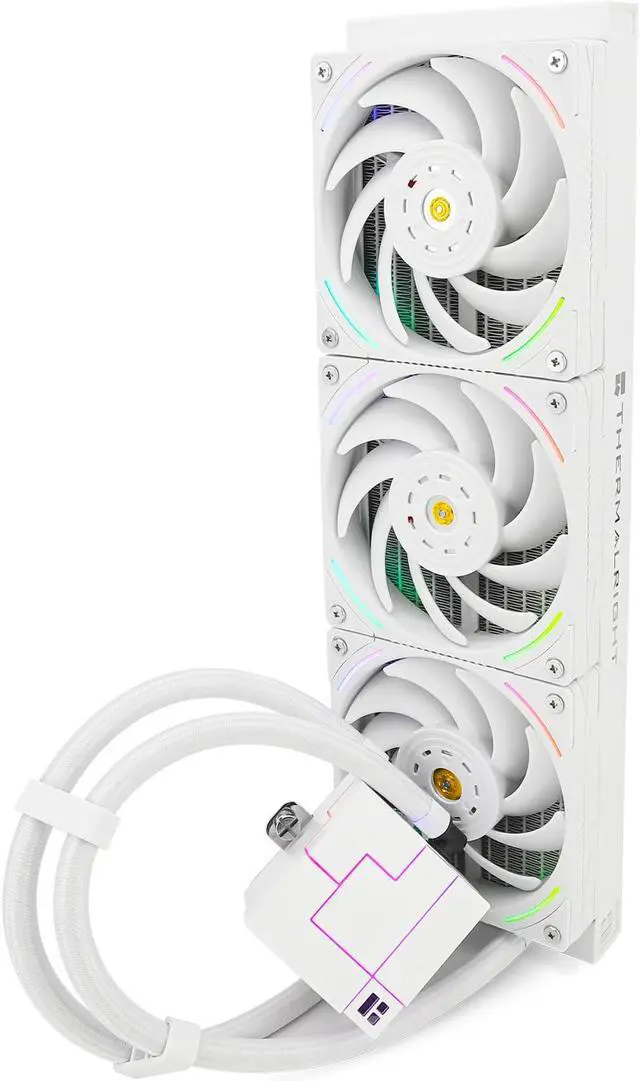 Alt view image 5 of 7 - Core Matrix 360 Addressable RGB Hydro Cooling Intel LGA115X/1200/1700/2011/2066, AMD AM4/AM5 CPU Liquid Cooling for Thermalright Core Matrix 360 White 360mm