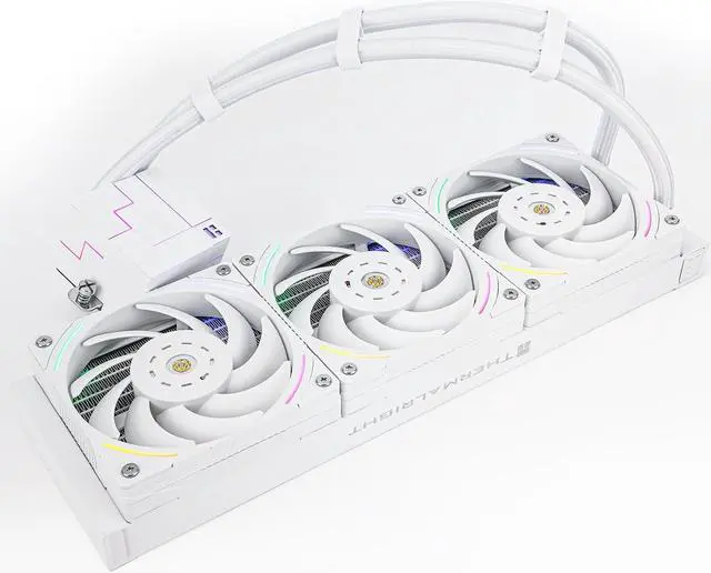 Alt view image 3 of 7 - Core Matrix 360 Addressable RGB Hydro Cooling Intel LGA115X/1200/1700/2011/2066, AMD AM4/AM5 CPU Liquid Cooling for Thermalright Core Matrix 360 White 360mm
