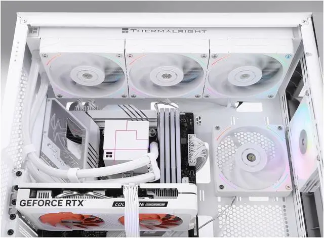 Alt view image 7 of 7 - Core Matrix 360 Addressable RGB Hydro Cooling Intel LGA115X/1200/1700/2011/2066, AMD AM4/AM5 CPU Liquid Cooling for Thermalright Core Matrix 360 White 360mm