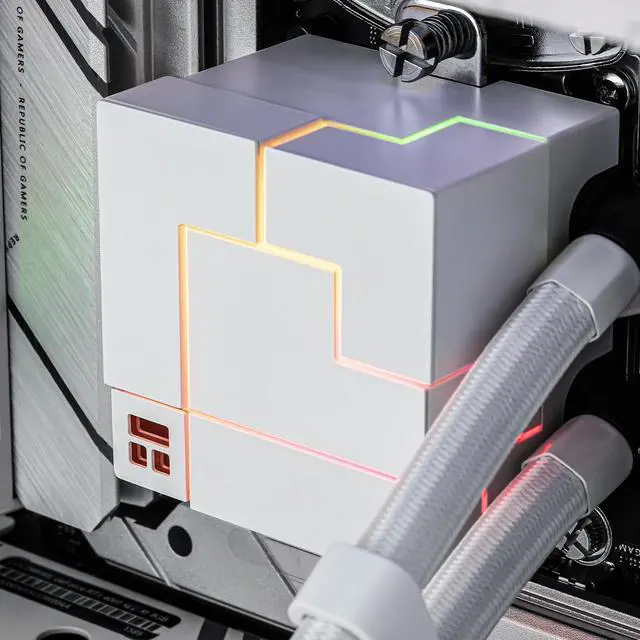 Alt view image 6 of 7 - Core Matrix 360 Addressable RGB Hydro Cooling Intel LGA115X/1200/1700/2011/2066, AMD AM4/AM5 CPU Liquid Cooling for Thermalright Core Matrix 360 White 360mm