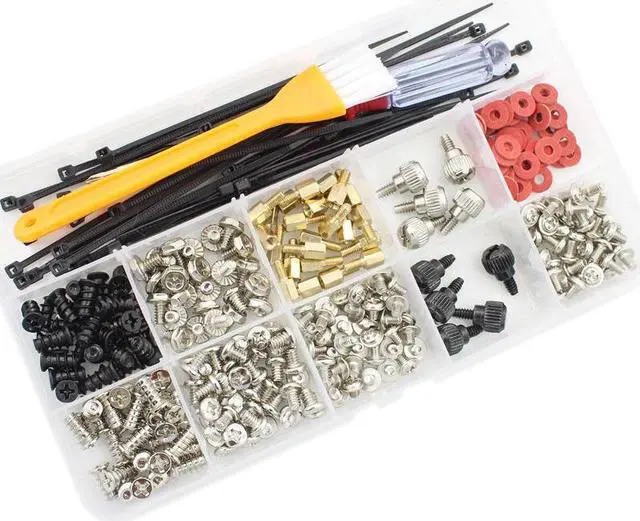 Alt view image 4 of 6 - 330 PCS Personal Computer Screw Kit, PC Spacers Standoffs Screws, Hard Drive Computer Case,Motherboard,Power,Fan,CD-ROM,DVD-ROMs