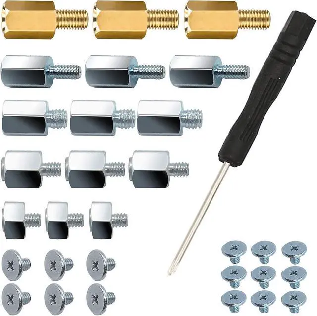 Main image of 30 PCS PCIe NVMe M.2 SSD Mounting Screws Kit for Asus Gigabyte ASRock Msi Motherboards