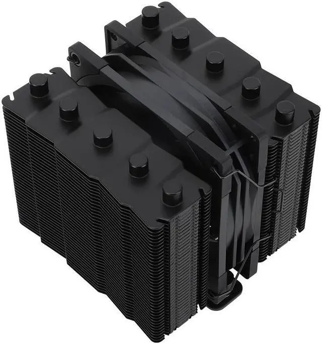 Alt view image 2 of 6 - Silver Soul 110 Black Dual Towers 6mm Heatpipes*5, 94*94*110mm Fan for 115X/1200/2011-3/2066/1700, AM4/AM5, Thermalright SS110 Black