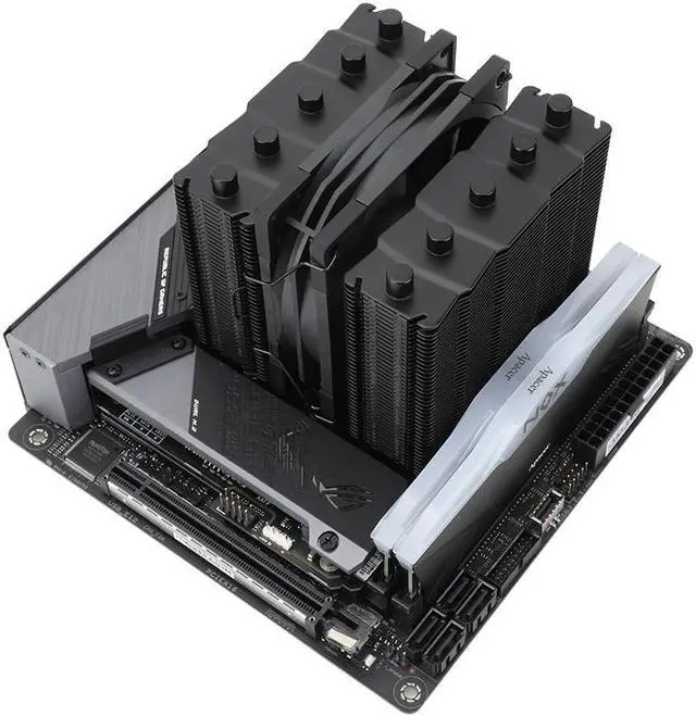 Alt view image 4 of 6 - Silver Soul 110 Black Dual Towers 6mm Heatpipes*5, 94*94*110mm Fan for 115X/1200/2011-3/2066/1700, AM4/AM5, Thermalright SS110 Black