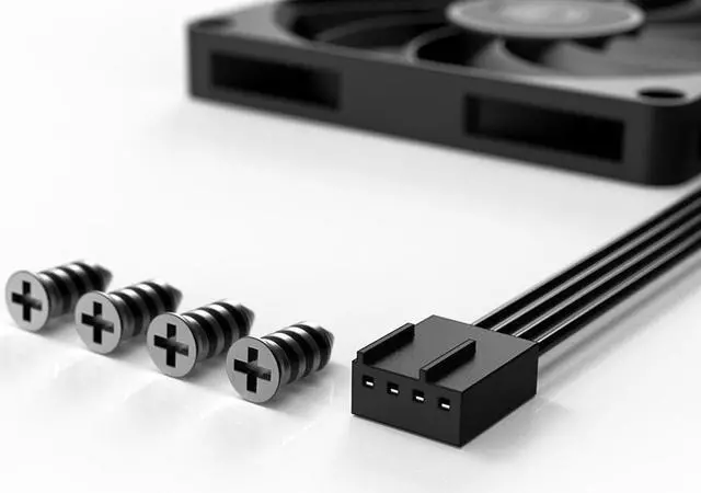 Alt view image 5 of 5 - Black 80mm Slim Quiet Computer Fan 12V 80mm x80mm x10mm Silent PC Fan 4Pin PWM for Computer PC Case Mini- ITX Builds